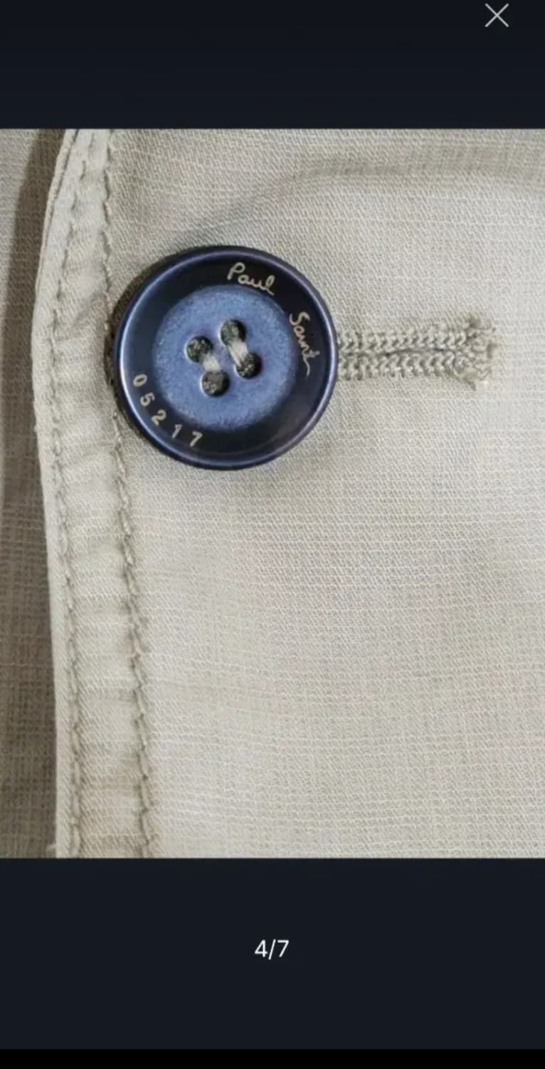 (L) 폴스미스 자켓 베이지 싱글 면자켓 캐주얼  상품이미지4