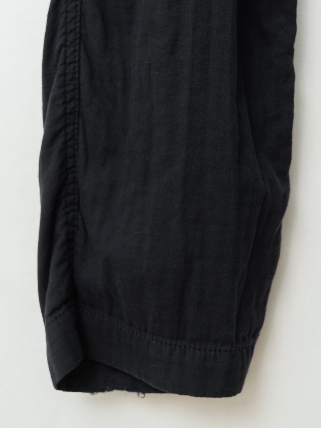 ‘00s Wrinkled Cotton Slacks Black 상품이미지8