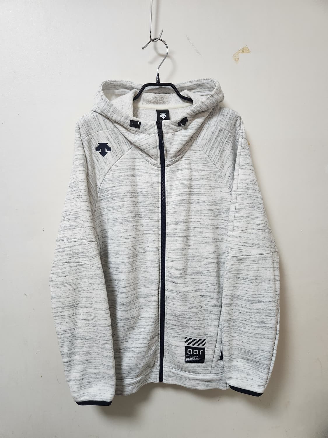 데상트 aar후드집업 멜란지그레이 상품이미지1