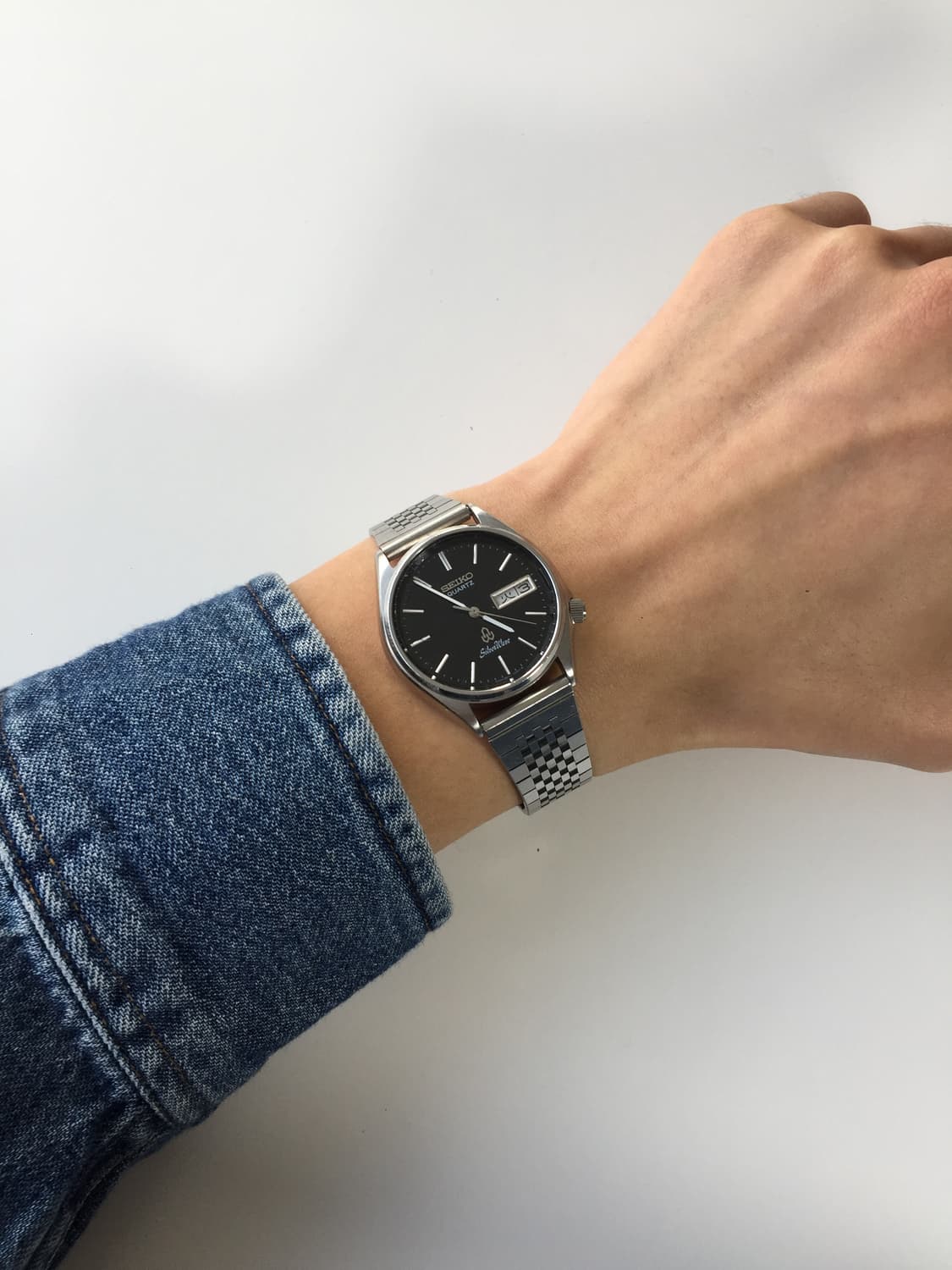 80s seiko silver wave black dial (ver.2) 상품이미지7