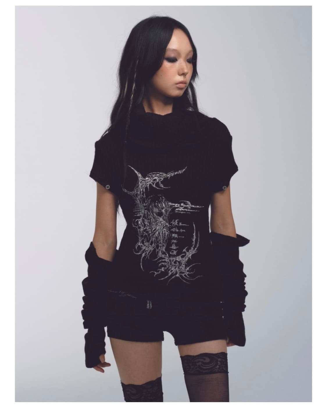 shopcor noname space knit 노네임 스페이스 니트 탑 상품이미지2