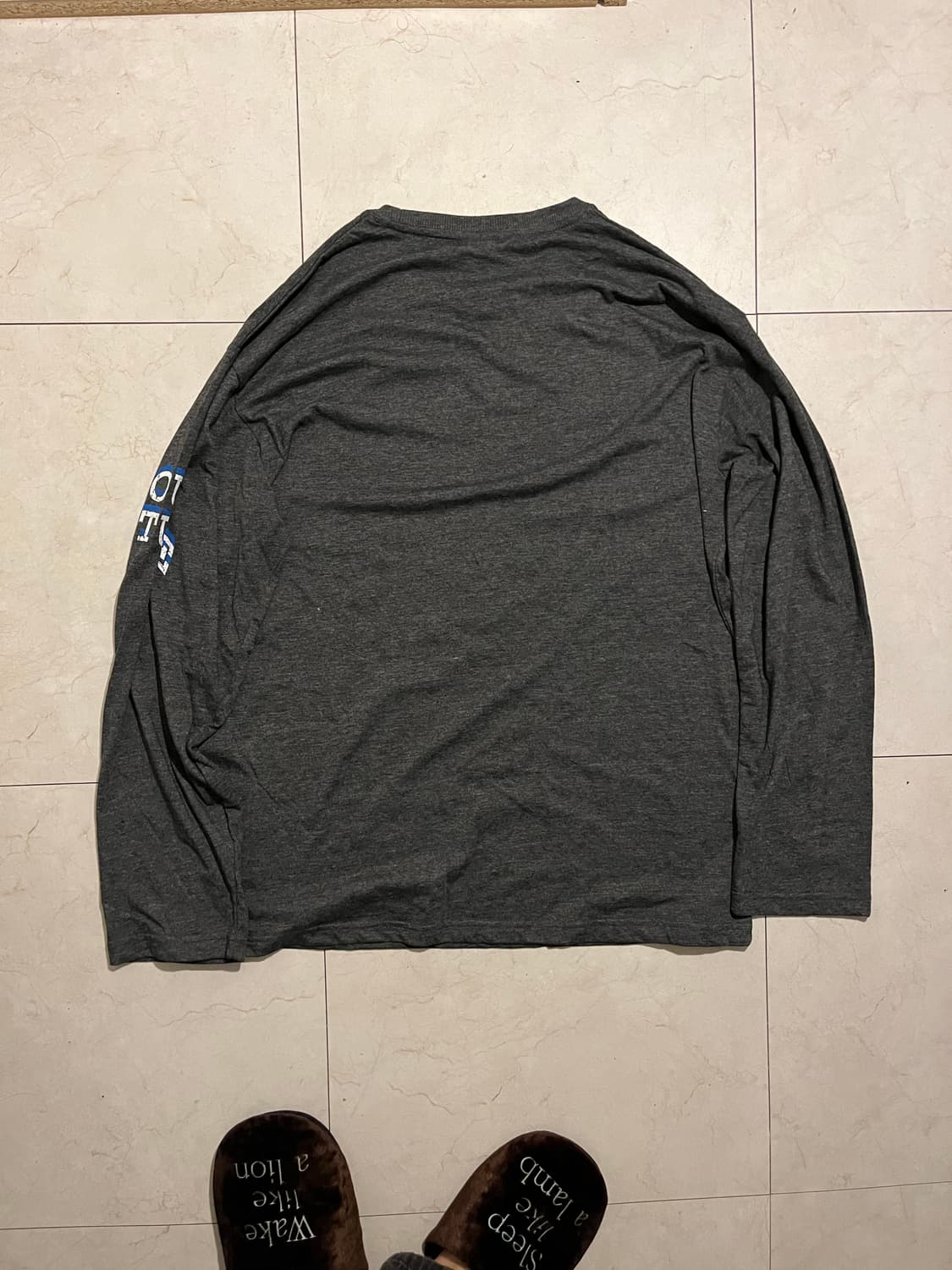 Babvino 프린팅 롱 슬리브 블루블랙 xl 상품이미지6