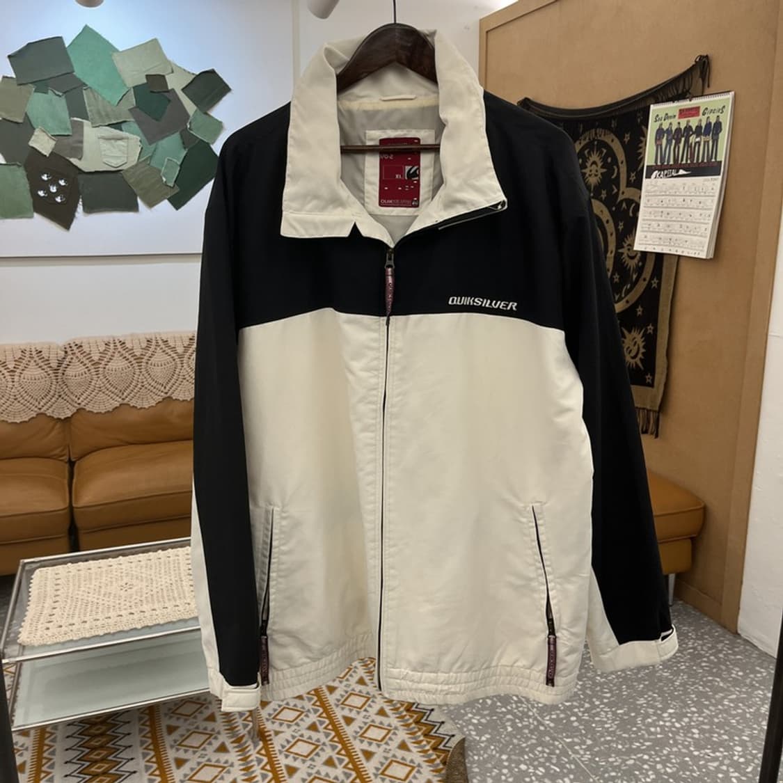 퀵실버 캐주얼 빈티지 보딩 오버핏 바람막이 자켓 XL C10937 상품이미지3