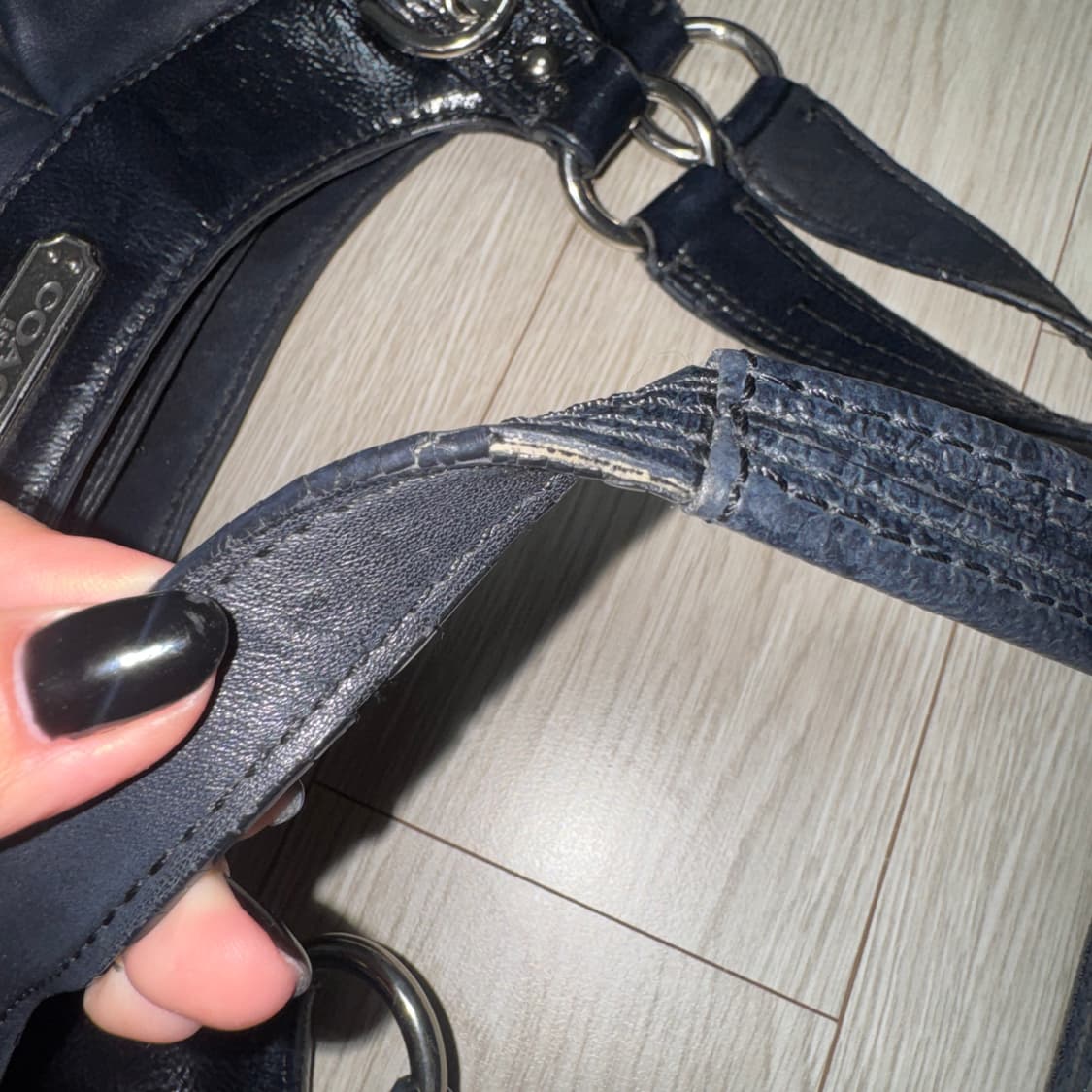 코치 빈티지 호보 레더 램스킨 숄더백 상품이미지4