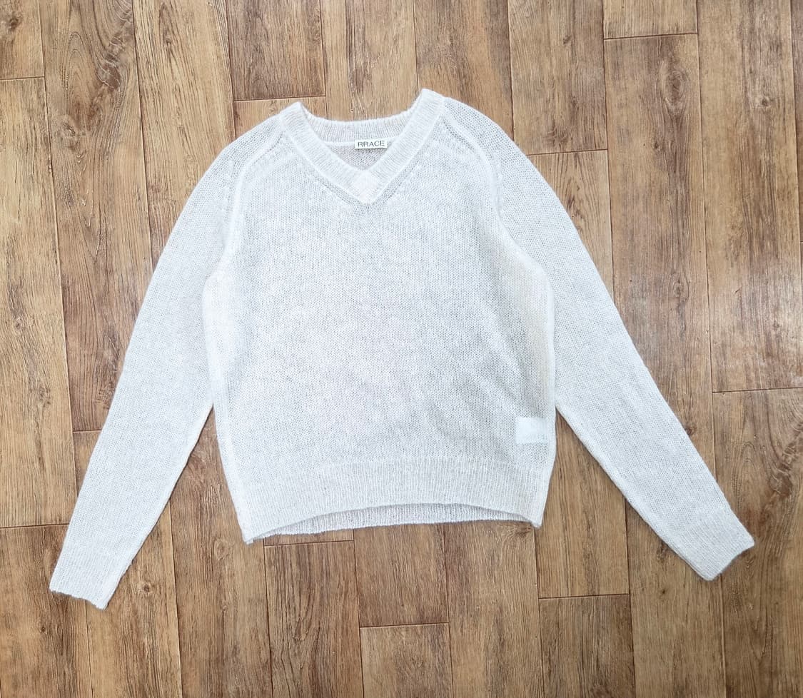 레이스(RRACE) V넥 알파카 울니트 프리사이즈 새상품 상품이미지4