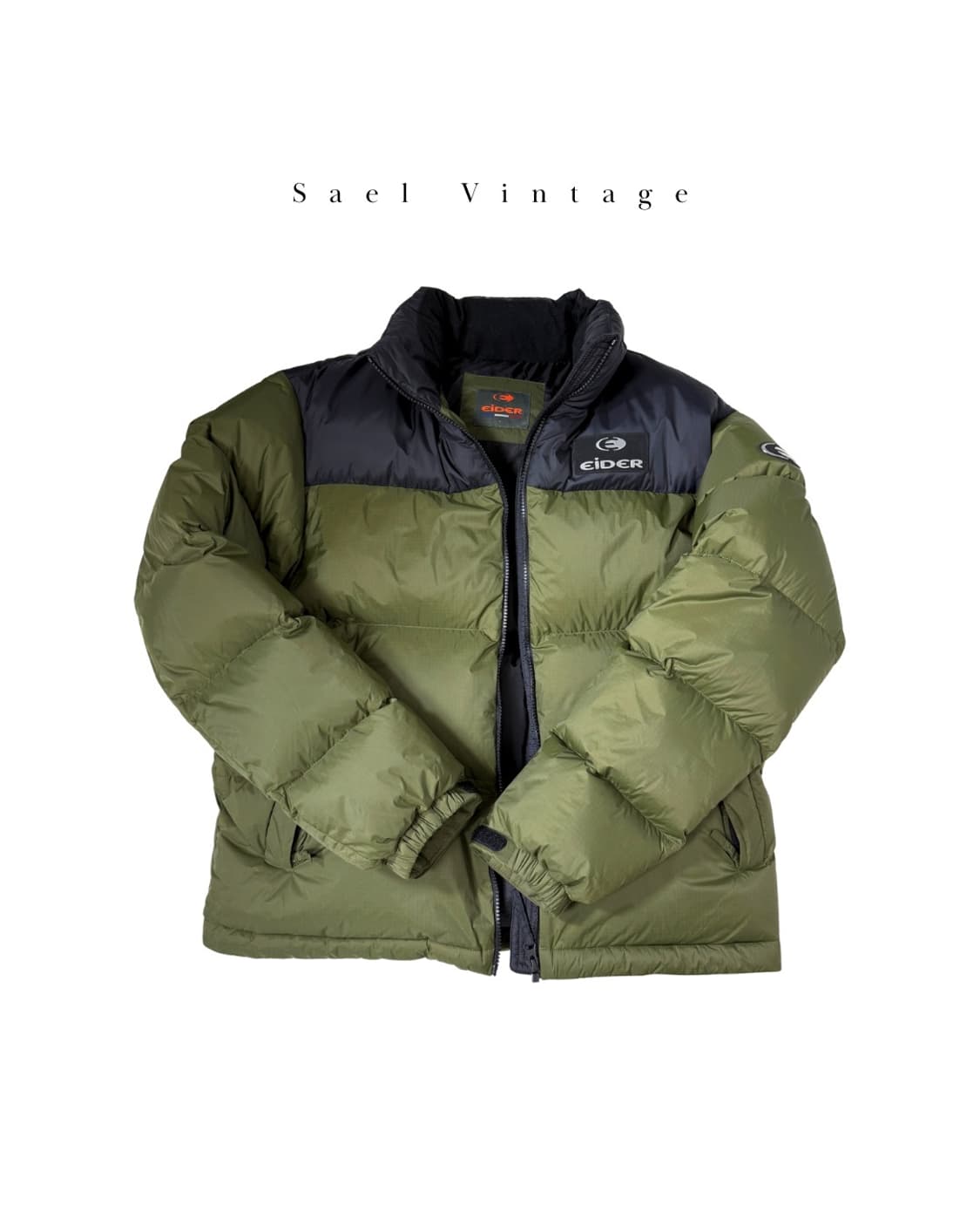 아이더 크레도 덕다운자켓 숏패딩 카키 L 상품이미지7