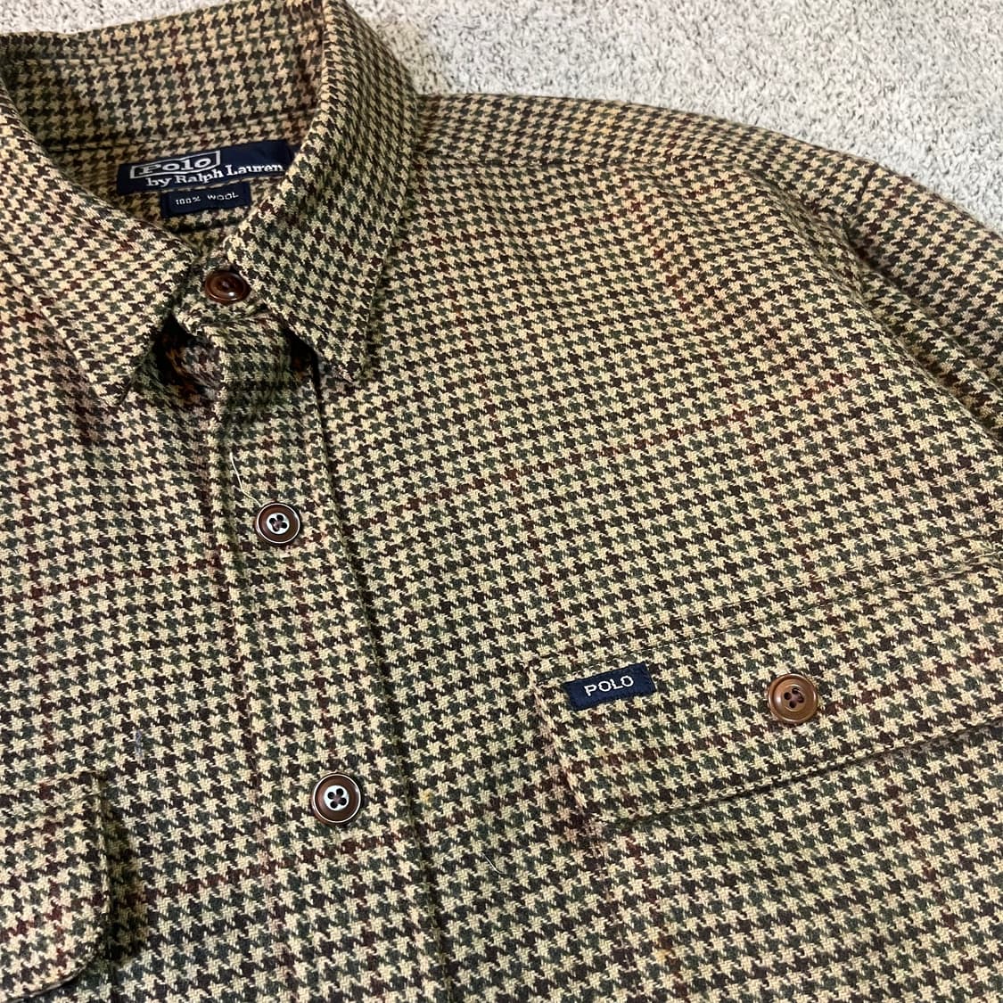 폴로 랄프로렌 하운드 체크 울 셔츠 상품이미지2