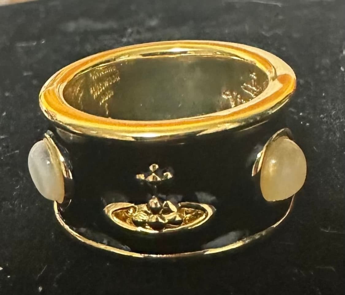 비비안웨스트우드 반지 골드 블랙 상품이미지2