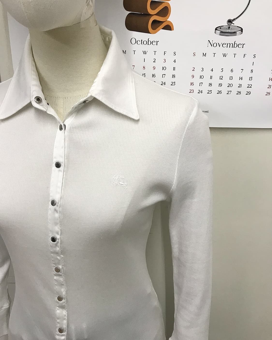 버버리 로고 골지 긴팔티 상품이미지10