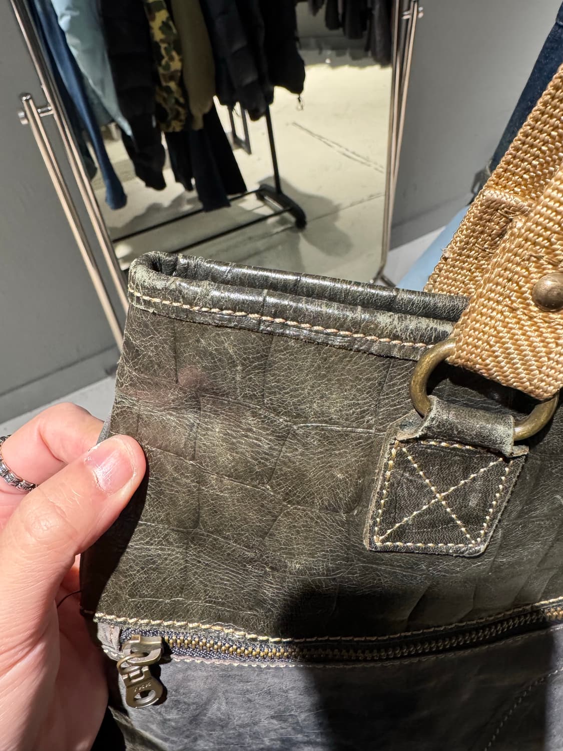 푸에르 자비에르 쿠 투톤 레더 토트백 상품이미지10