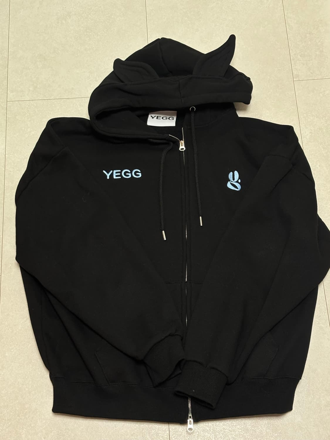 (L)yegg 예그 후드집업 블랙 상품이미지2
