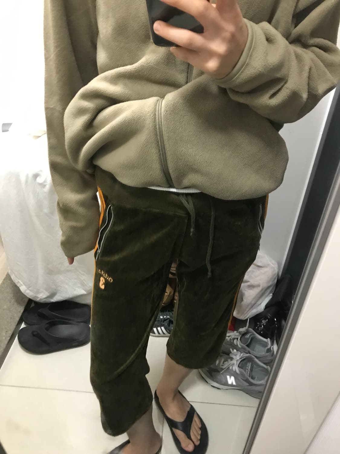 아디다스 벨벳7부 트레이닝팬츠 상품이미지3