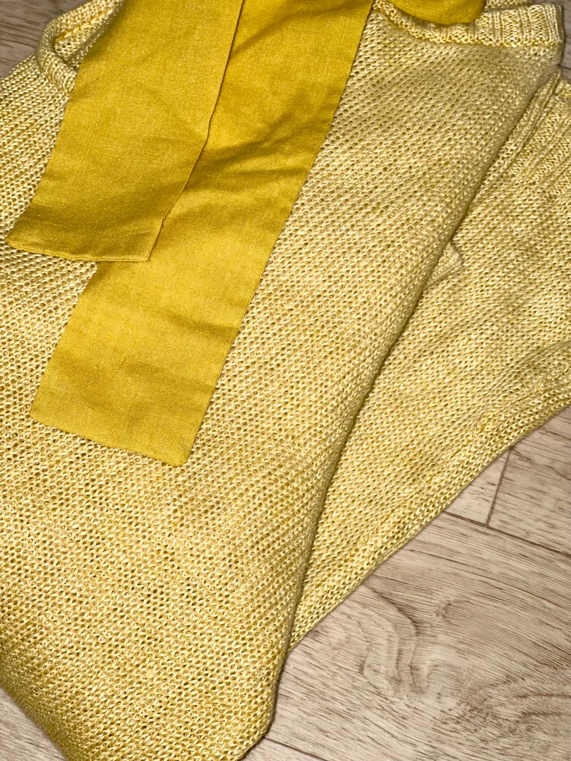 일본 빈티지 옐로우 니트 상품이미지2