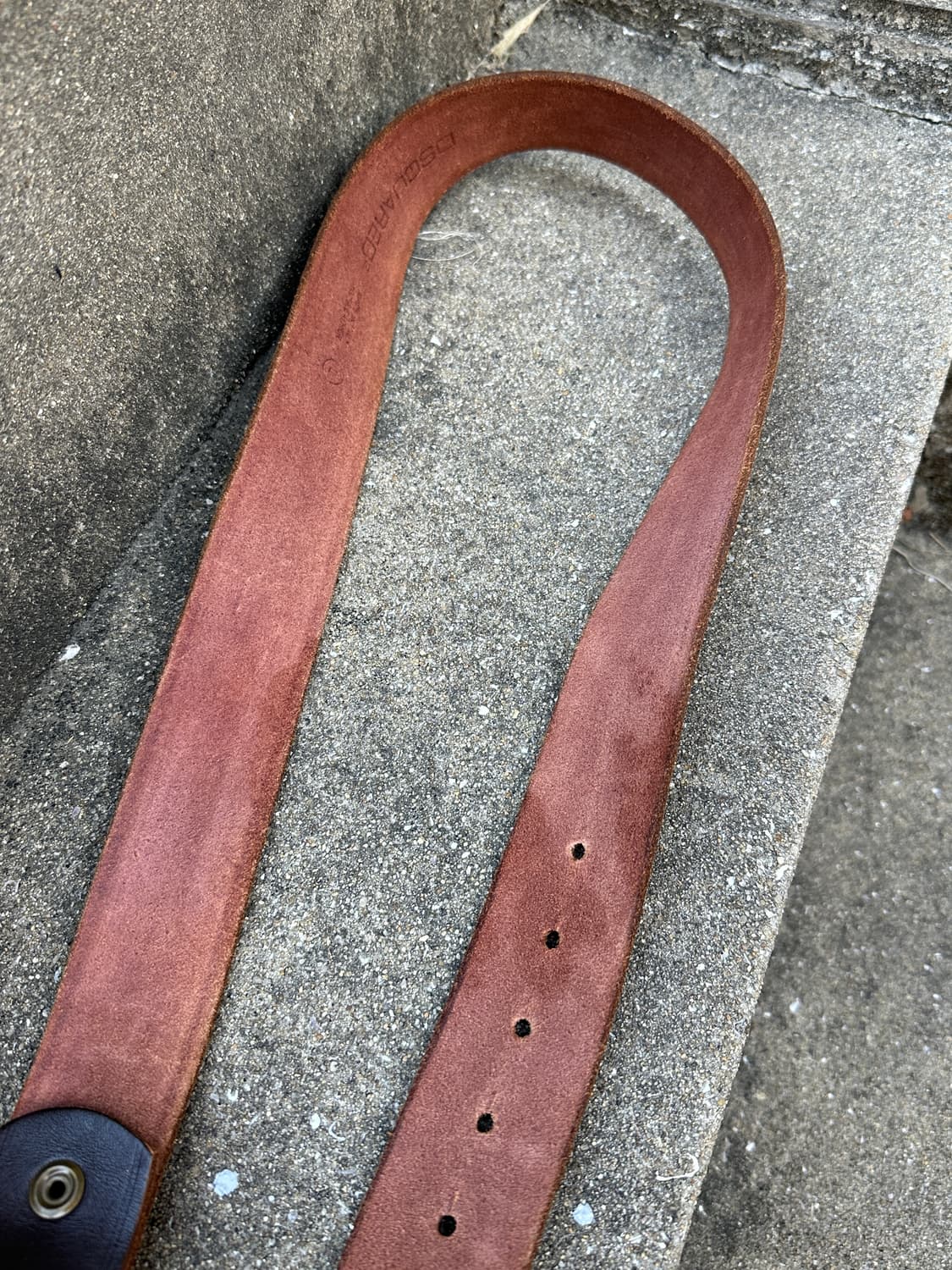 00s DSQUARED2 big buckle leather belt 상품이미지5