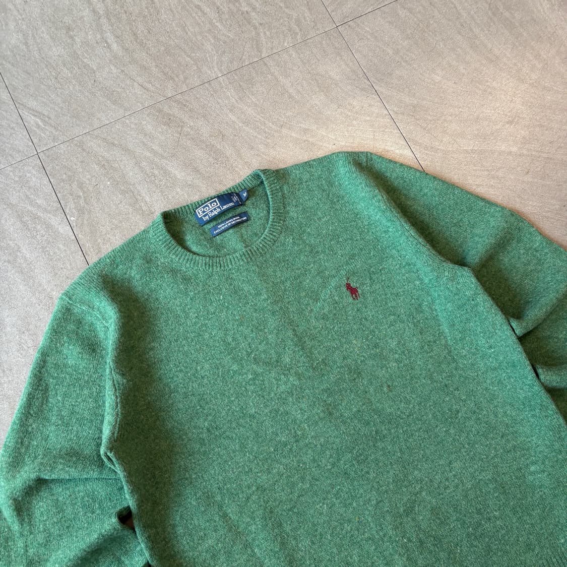 폴로 정품 그린 렘스울 니트 상품이미지2