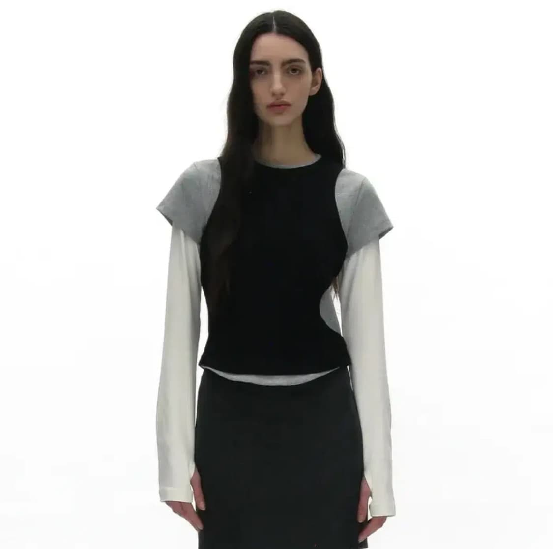 파르티멘토 우먼 3 in 1 레이어드 탑 상품이미지1