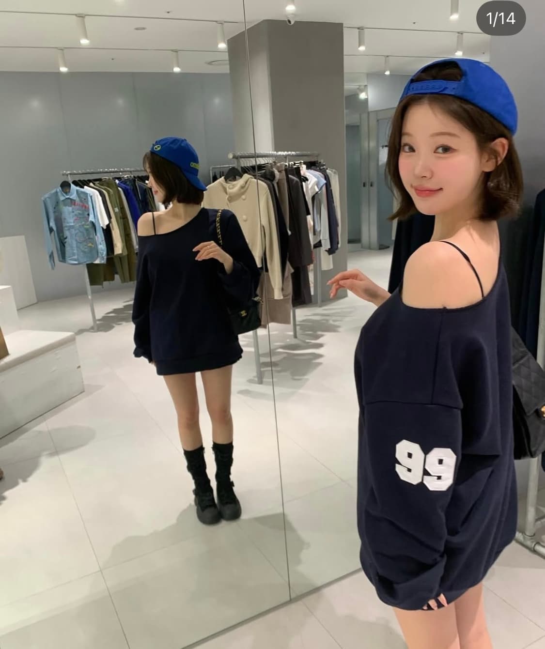 소버샵 넘버오프 맨투맨 새상품(택있음) 상품이미지1