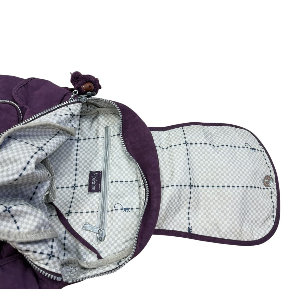 키플링 빈티지 고릴라 퍼플 보라 포켓 백팩 가방 상품이미지4