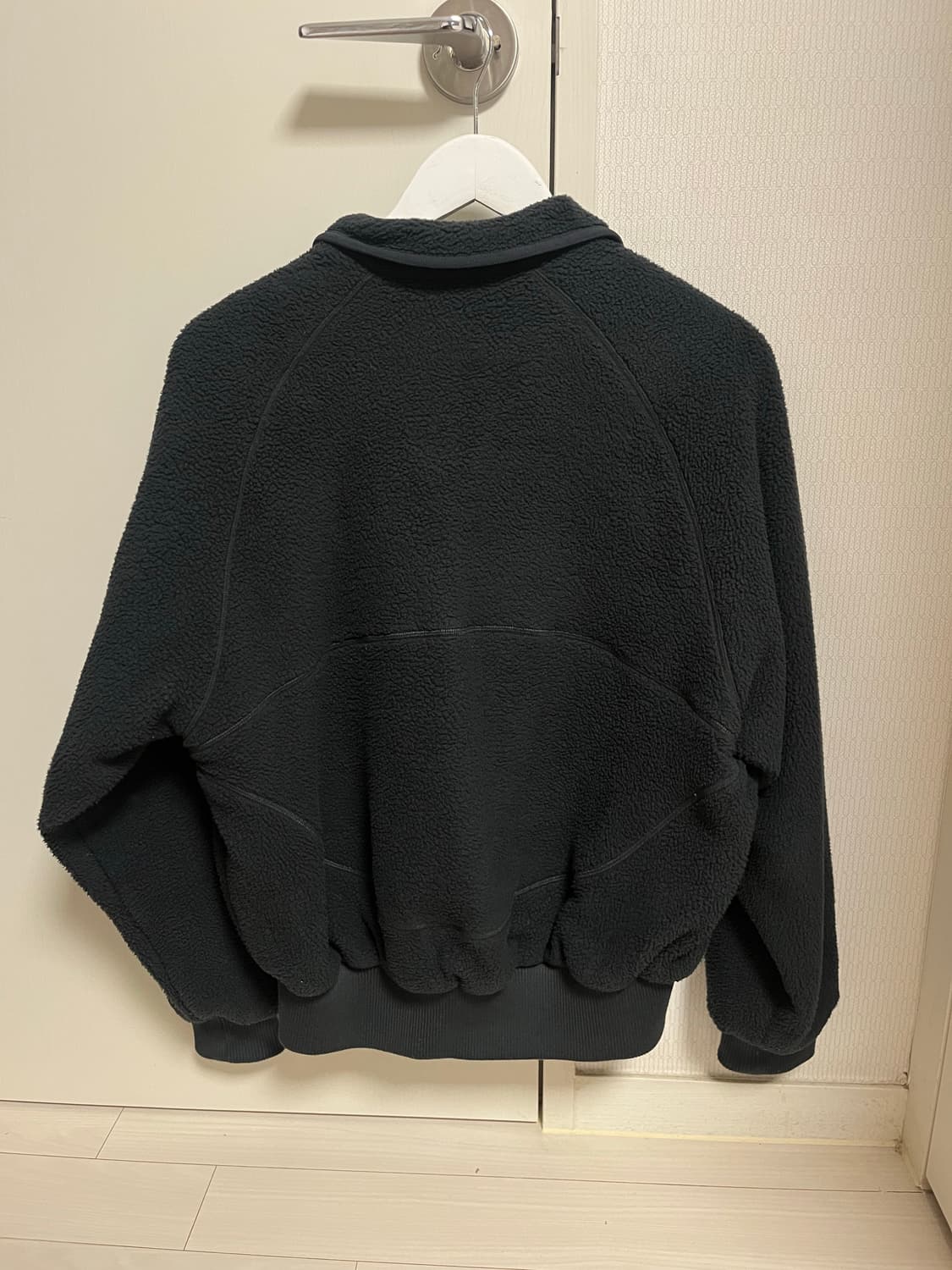 코이세이오 ROUND COLLAR FLEECE JACKET BLACK 상품이미지3