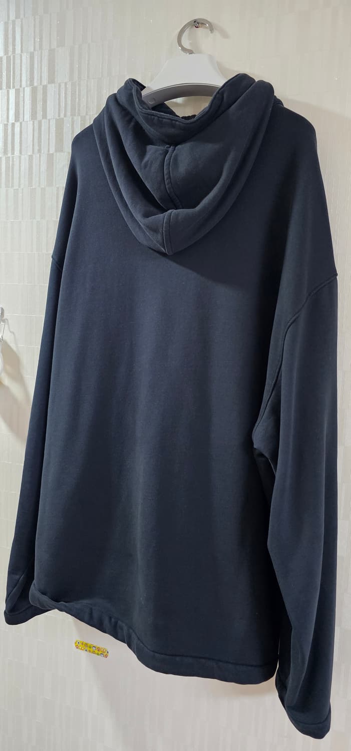 브러시드 에머라이즈드다이아고날 플리스 후드 유틸리티 스웨트셔츠 블랙샌드 상품이미지6