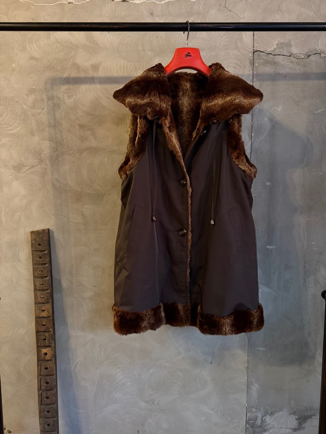 LANCY 모피 리버시블 베스트 여성 66-77 상품이미지2