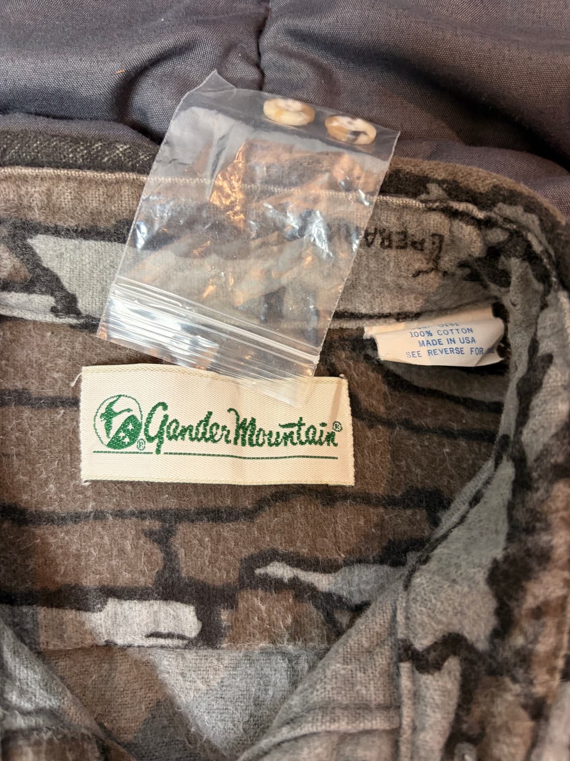 [L] 80‘s Made USA 트레바크 카모 BDU 필드셔츠 상품이미지3