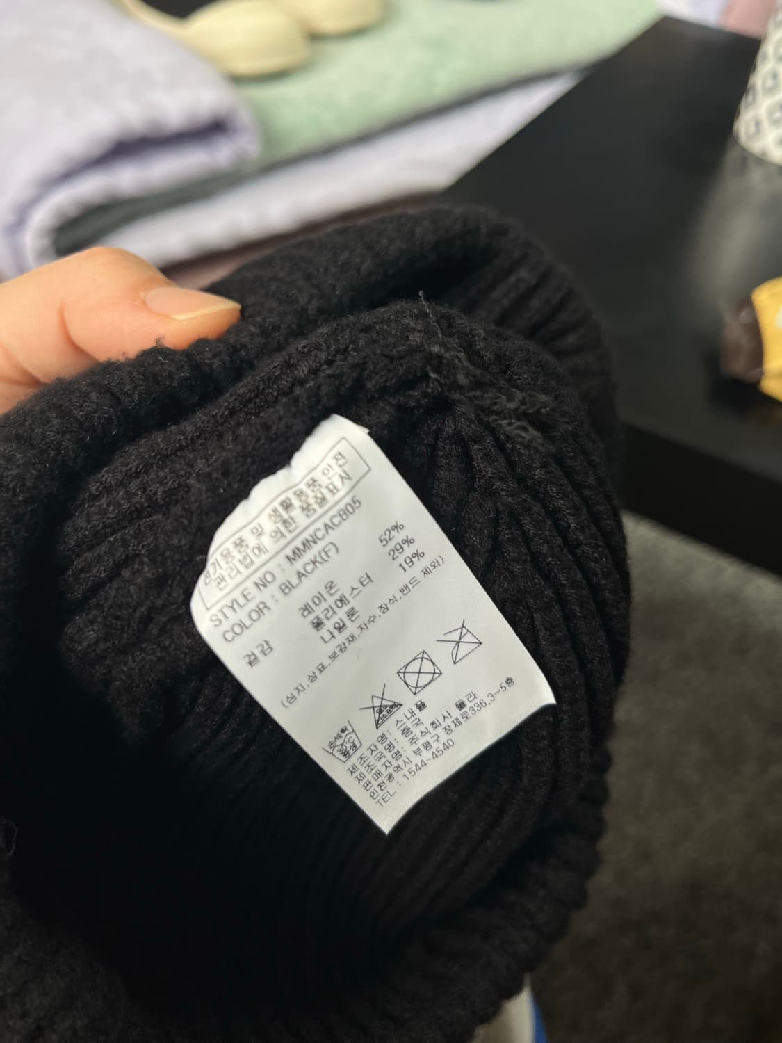 올림피아 MULA 비니 블랙  상품이미지2