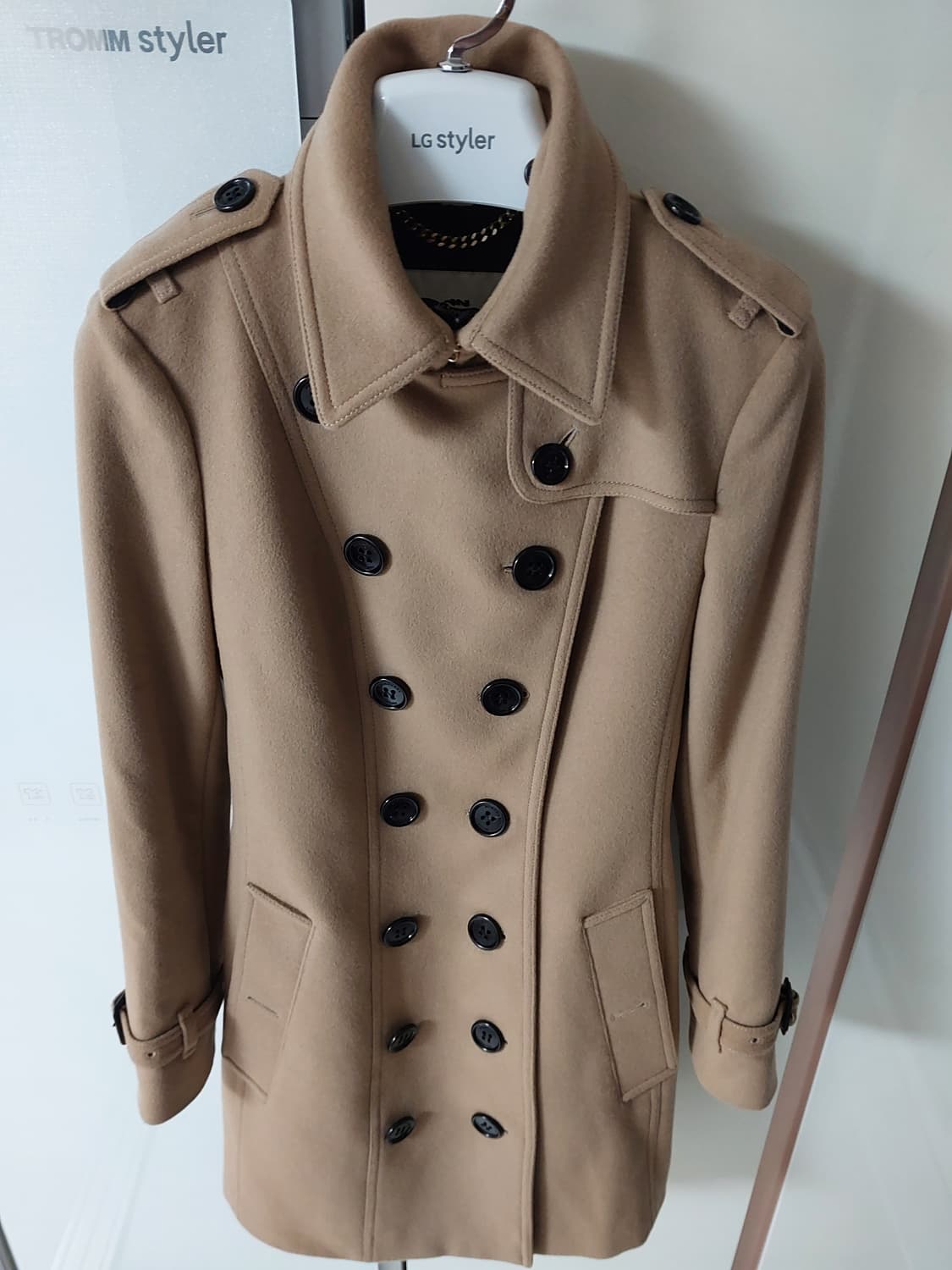 버버리 BURBERRY - 울 캐시미어 카멜 코트  상품이미지3