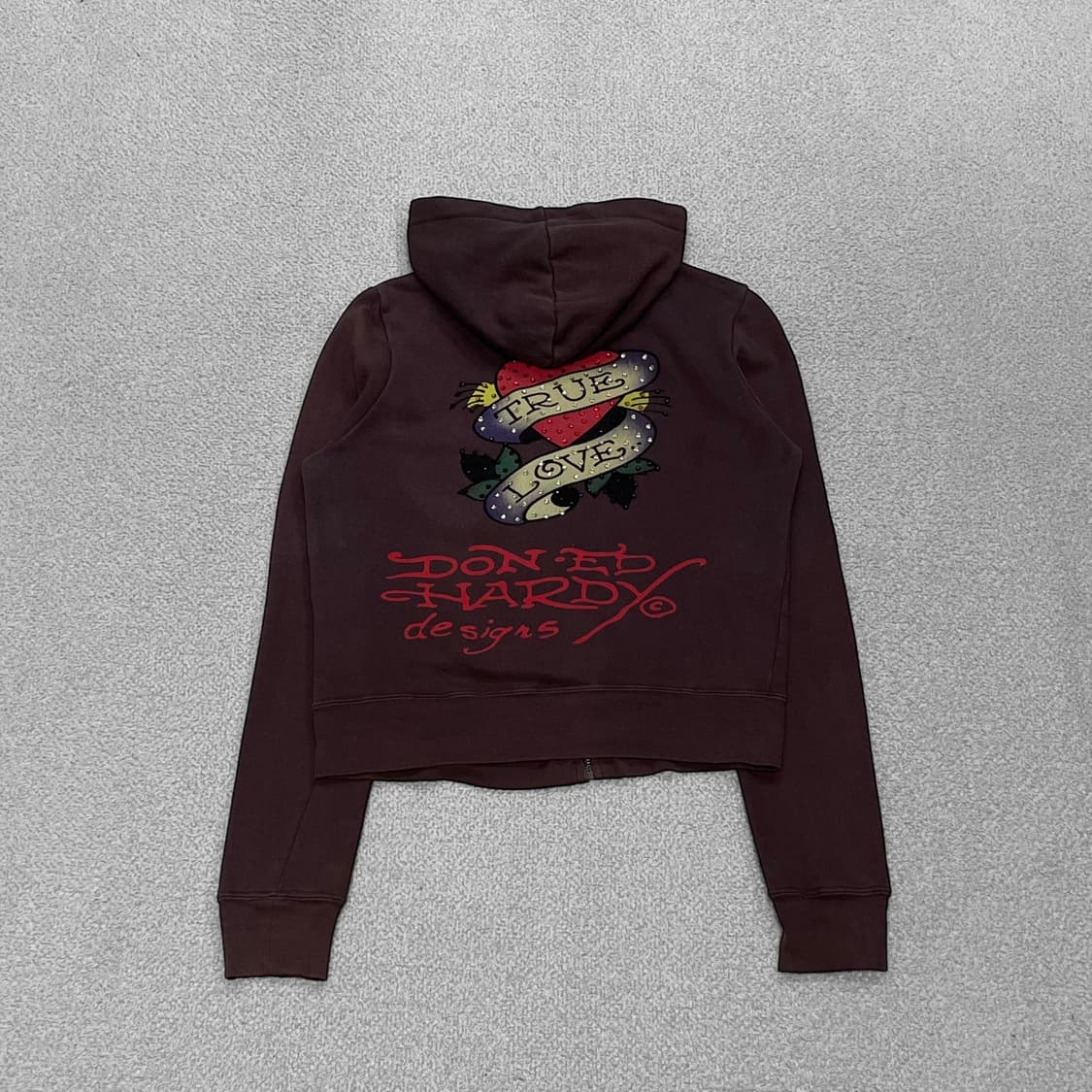 에드하디 Ed hardy 크리스챤오디저 트루러브 후드집업 브라운 상품이미지1