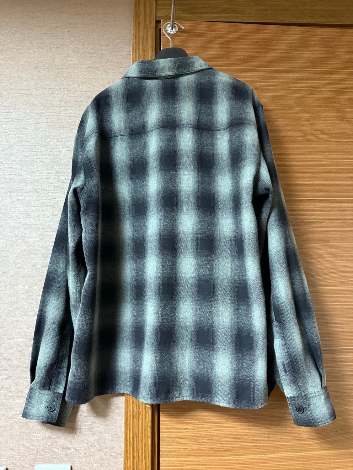 htae 그린 체크 셔츠 2, M 상품이미지3