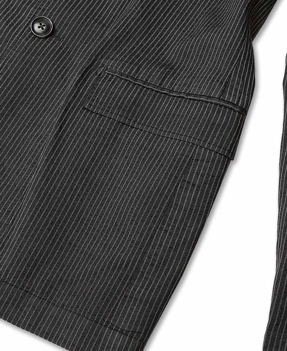 링자켓 [Ring Jacket] 다크 그레이 스트라이프 S/S 자켓 상품이미지4