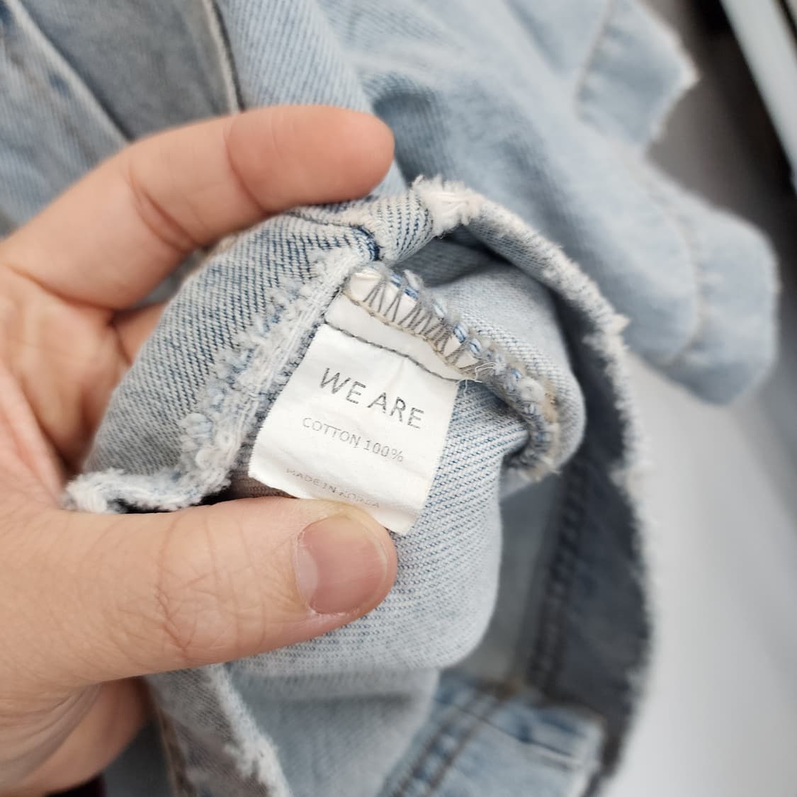 WE ARE 반팔 데님 셔츠 자켓 상품이미지5