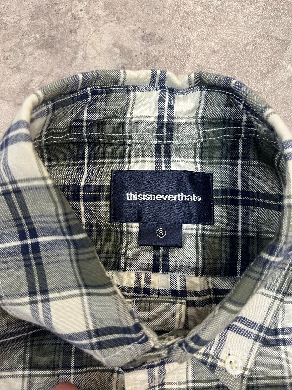 디스이즈네버뎃 체크 셔츠 그린 S #csz2267 상품이미지4