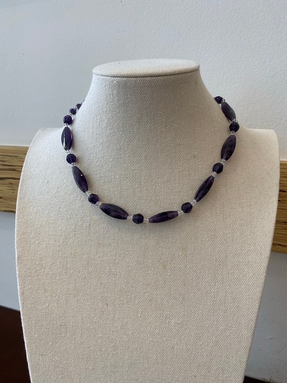 주인장 추천 퍼플 보라 비즈 목걸이 빈티지 주얼리 도매 상품이미지6