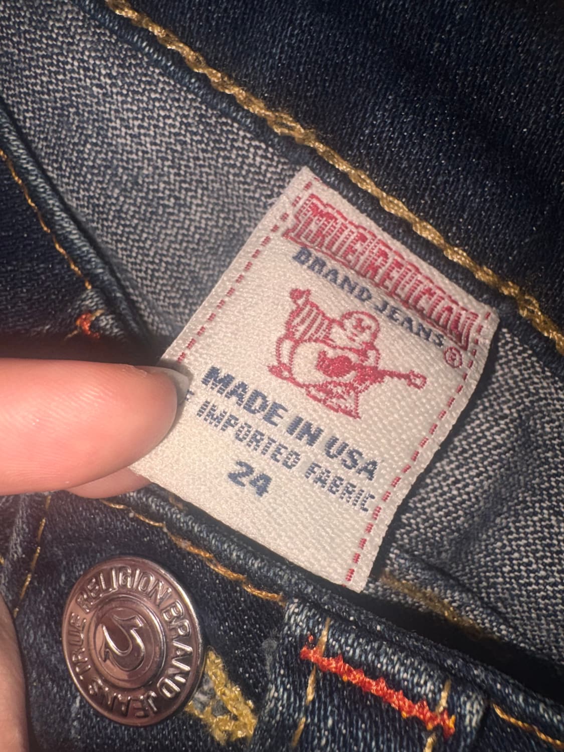 트루릴리전 청바지 y2k 슬림핏 스키니진 상품이미지3