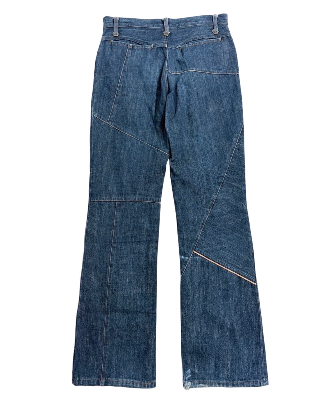 aba house 비대칭 패널 플레어 데님 팬츠 상품이미지4