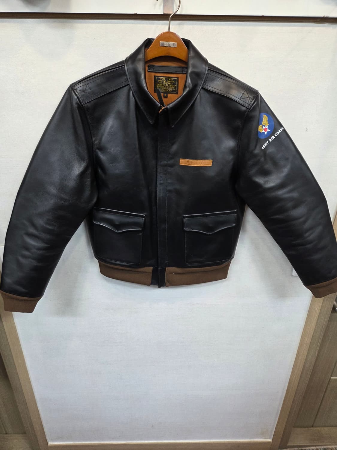 밀리터리 에어포스 a-2 말가죽 항공자켓 xl 상품이미지1