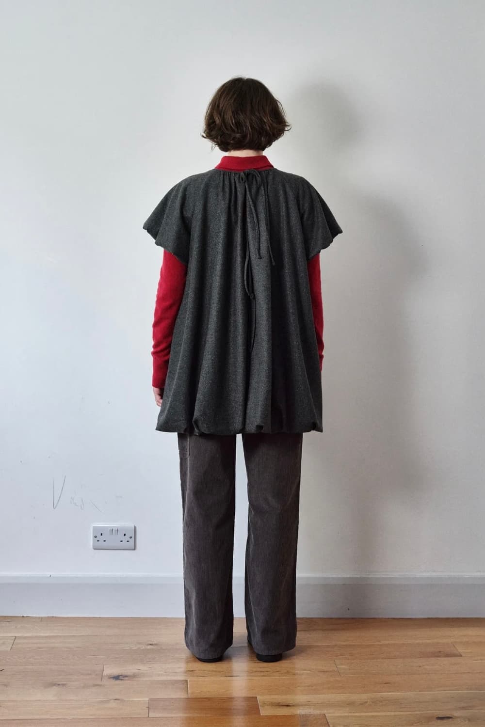 코스모스 볼륨 미니 원피스 (그레이) 상품이미지3