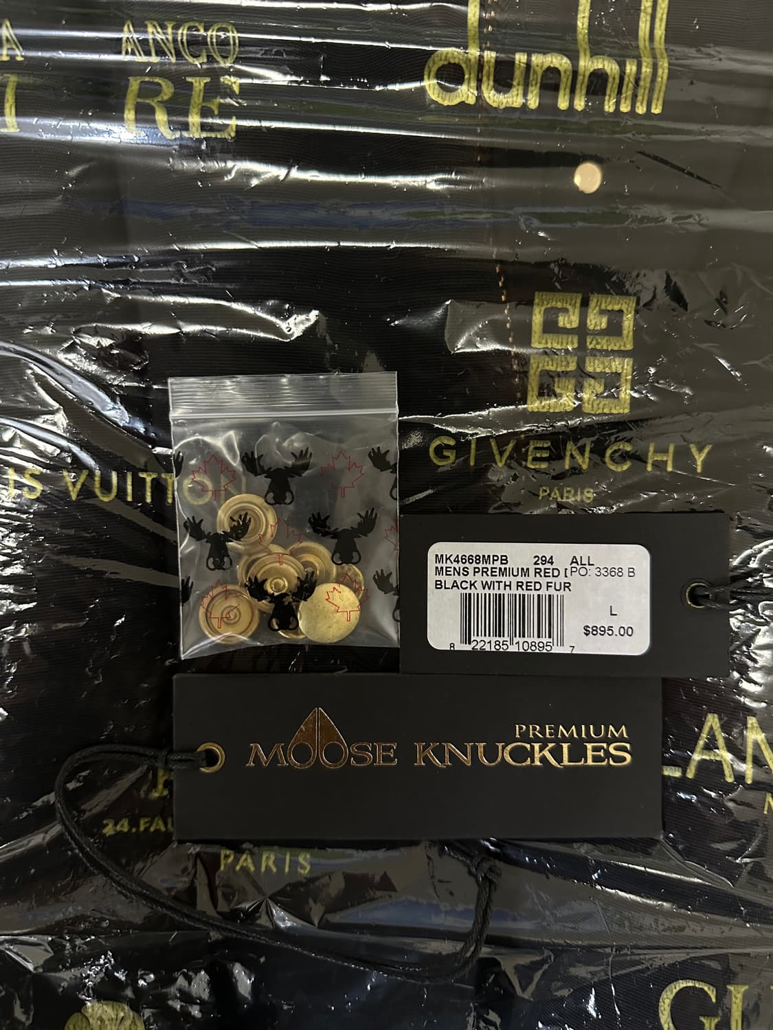 무스너클 발리스틱 레드디어 금장 패딩 상품이미지6