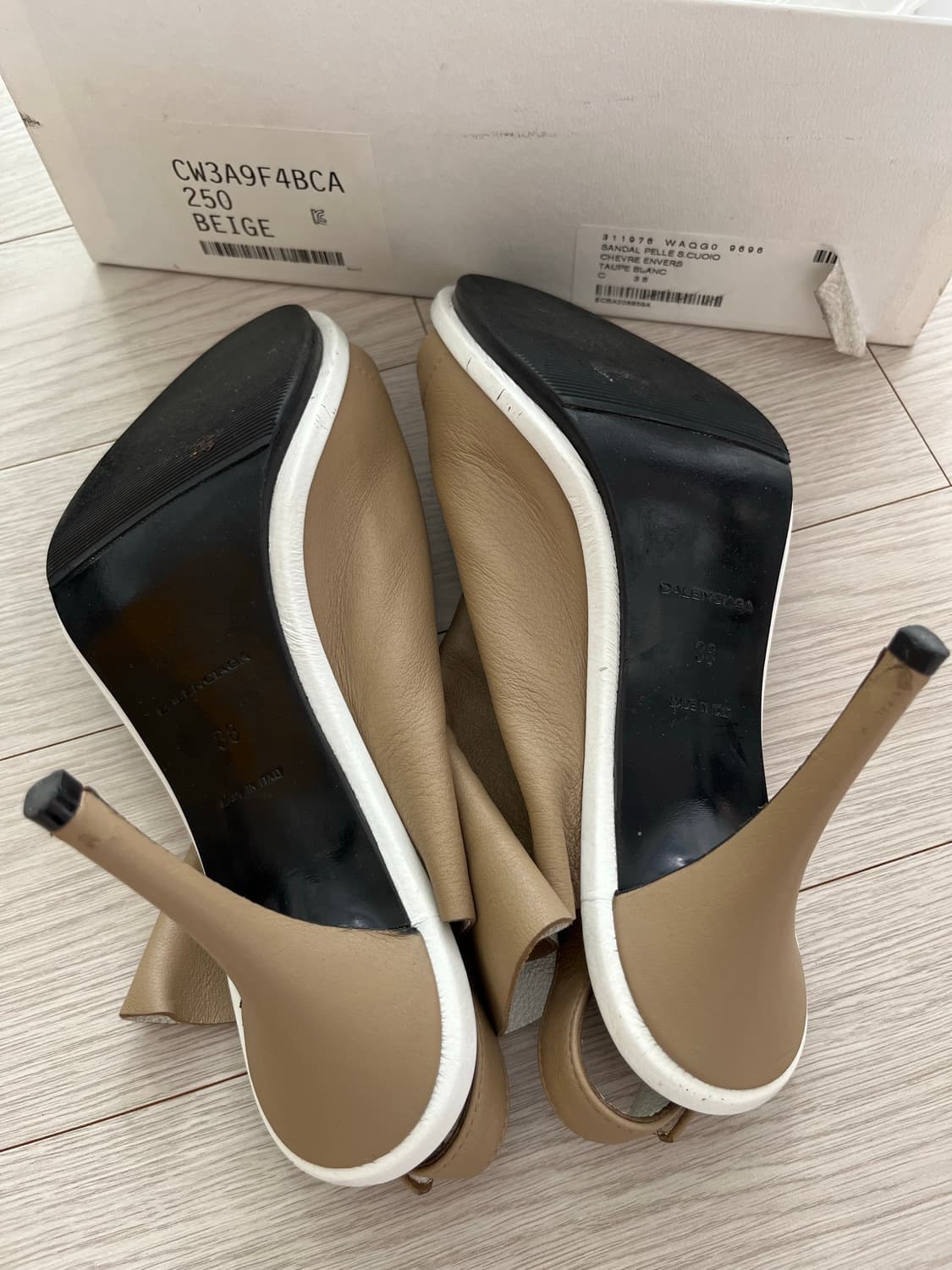 발렌시아가 오픈토힐 240 size(새상품) 상품이미지5