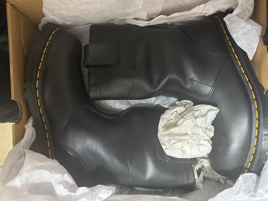 스투시 닥터마틴 블랙 부츠 새상품 260  상품이미지1