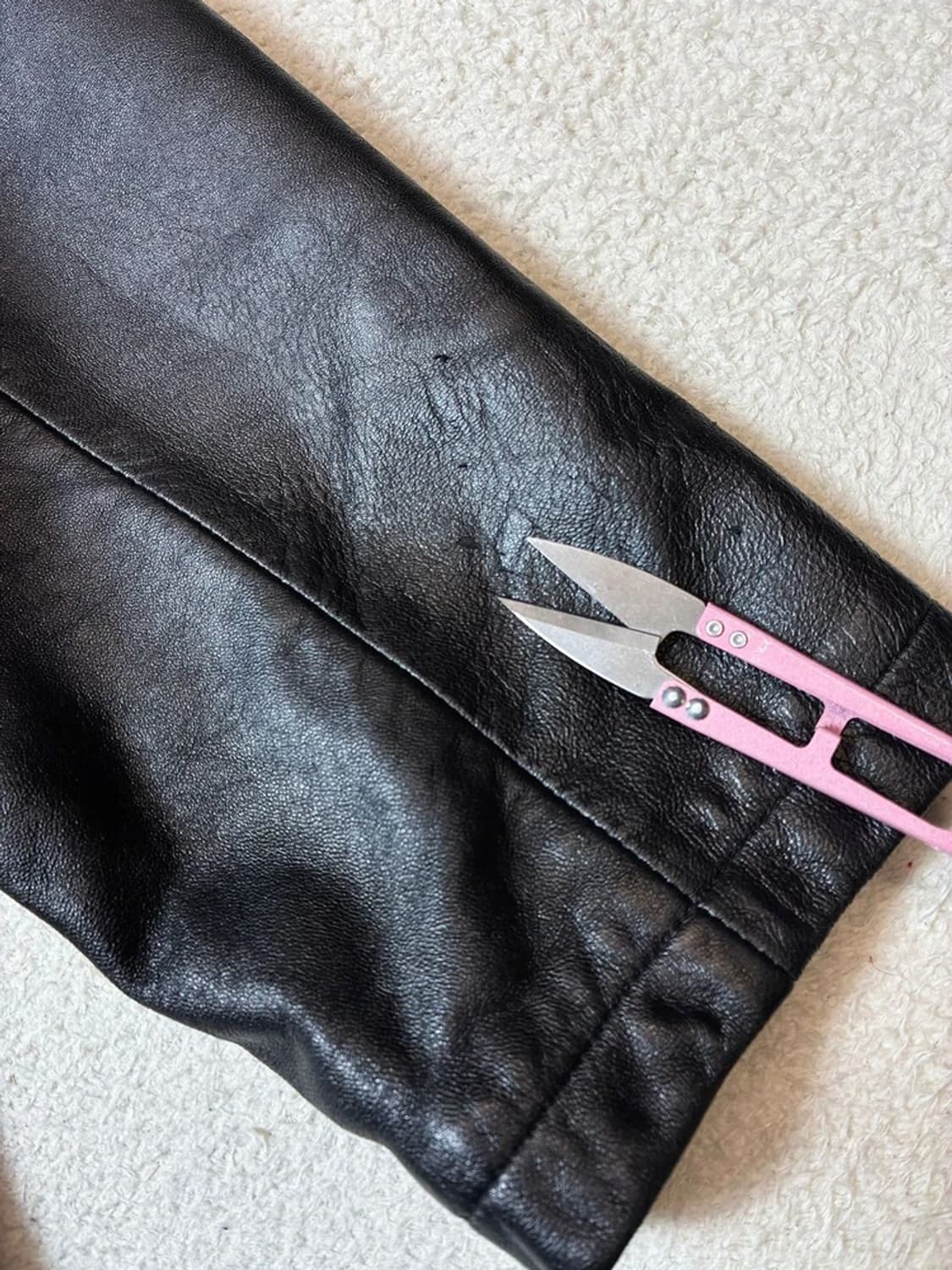 Selectede 00's 싱글 집 양가죽 자켓 PN7664 상품이미지6