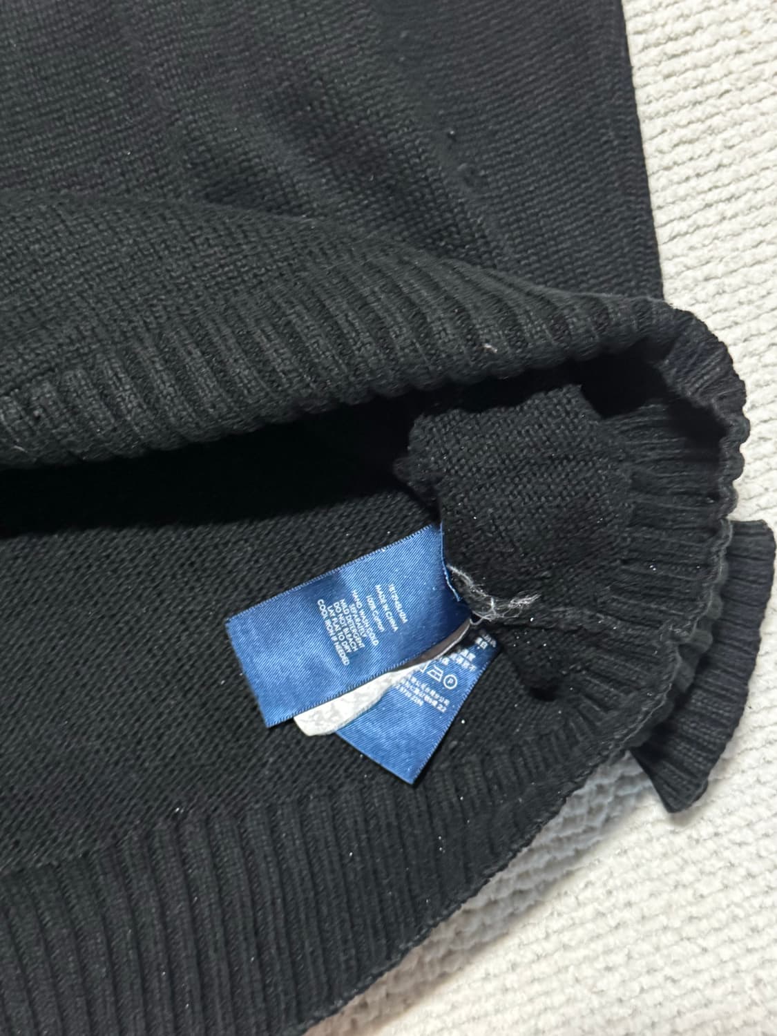 폴로랄프로렌 블랙 쿼터집업 M사이즈 상품이미지6