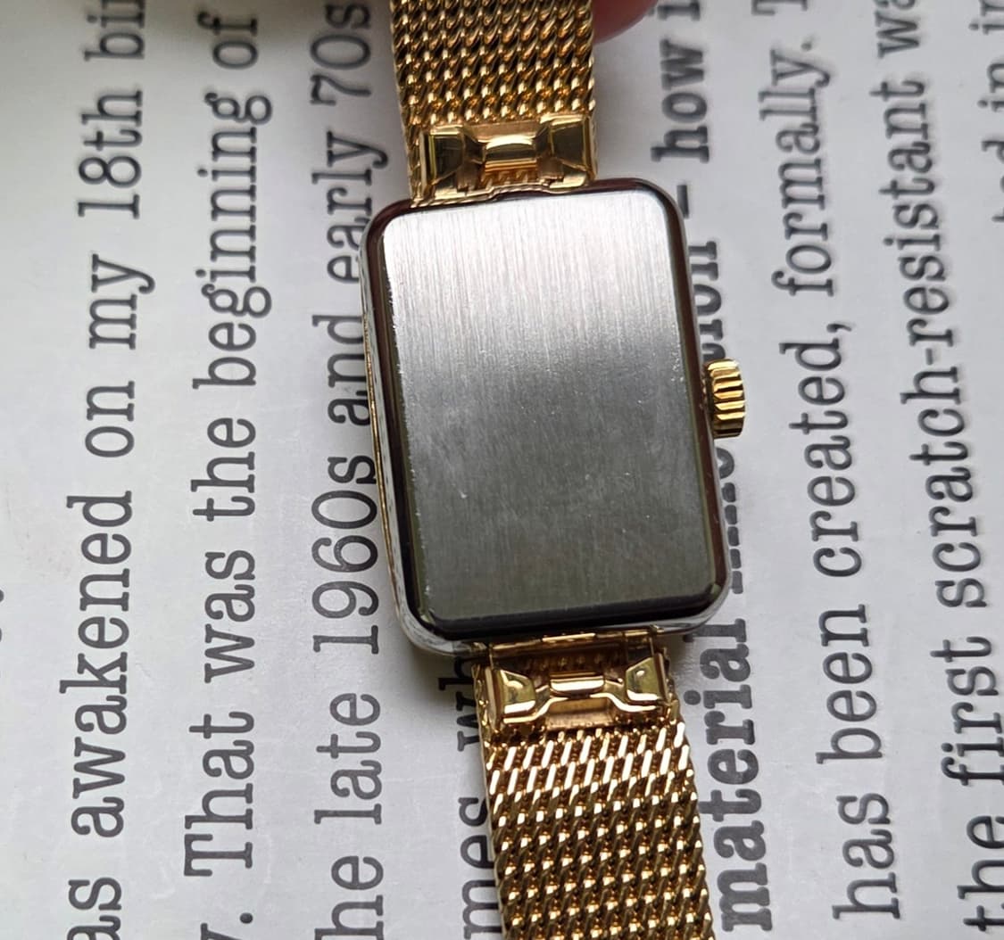 빈티지 오메가 드빌 탱크 민트 각유리 여성용 메쉬 브레이슬릿 ver. 상품이미지9