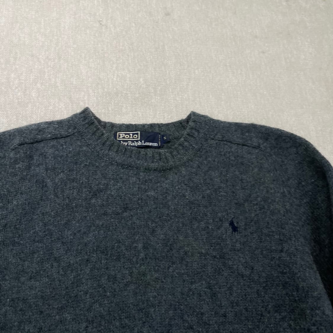 95 폴로 랄프로렌 90s 램스울 차콜 니트 상품이미지2