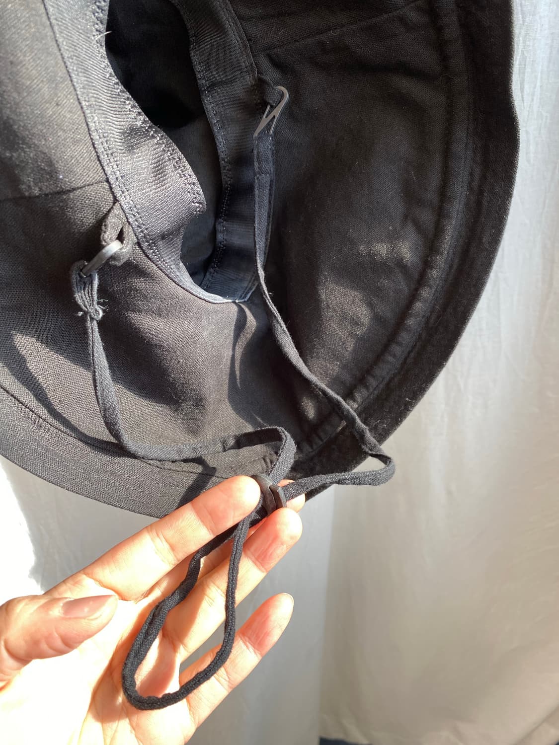 린넨면혼방 블랙 버킷햇 상품이미지7