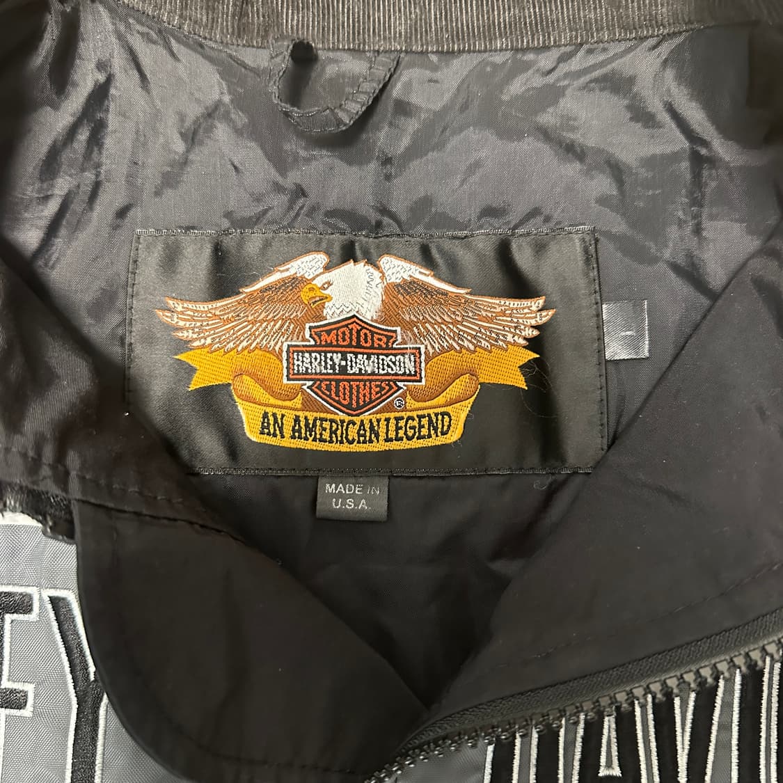 할리데이비슨 바이커 자켓 바람막이 L MADE IN USA 상품이미지6