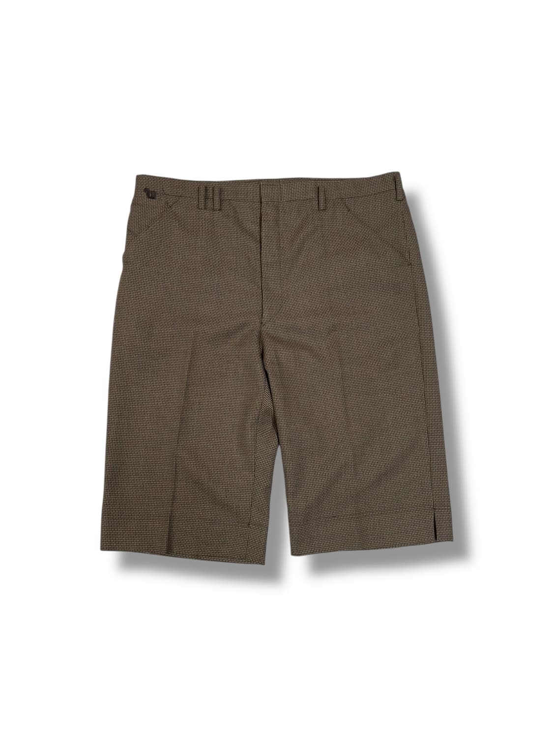 일본 빈티지 브라운 하운드투스 7부 체크 팬츠 (38)  상품이미지1