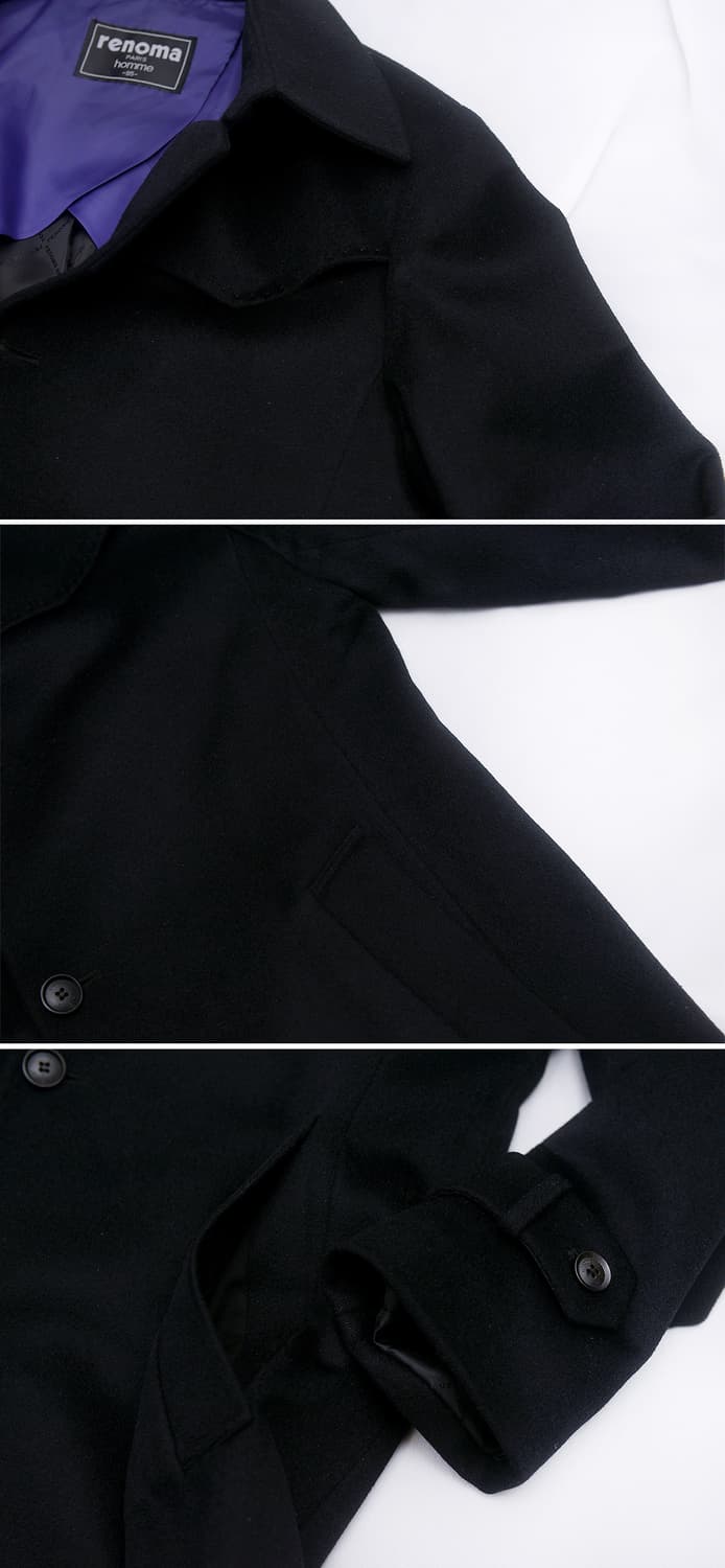 레노마 파리 옴므 퓨어 캐시미어 싱글 발마칸 트렌치 코트 (100+) 상품이미지8