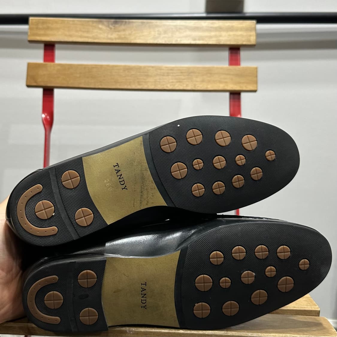 260) tandy 로퍼 남성 남자 구두 페니로퍼 블랙 레더 상품이미지6